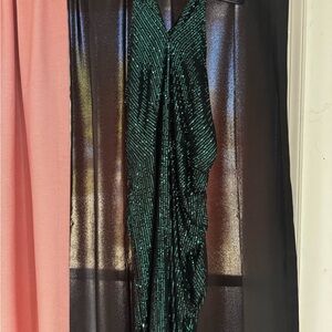 Elegant Green Sequin Dress